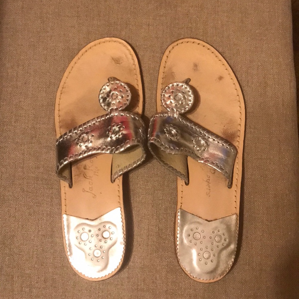 Silver Jack Rogers Sandals